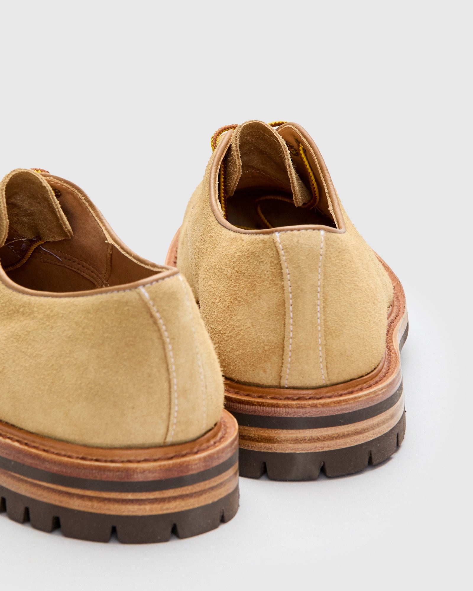 Daniel Work Shoe in Tan Hairy Suede - 5