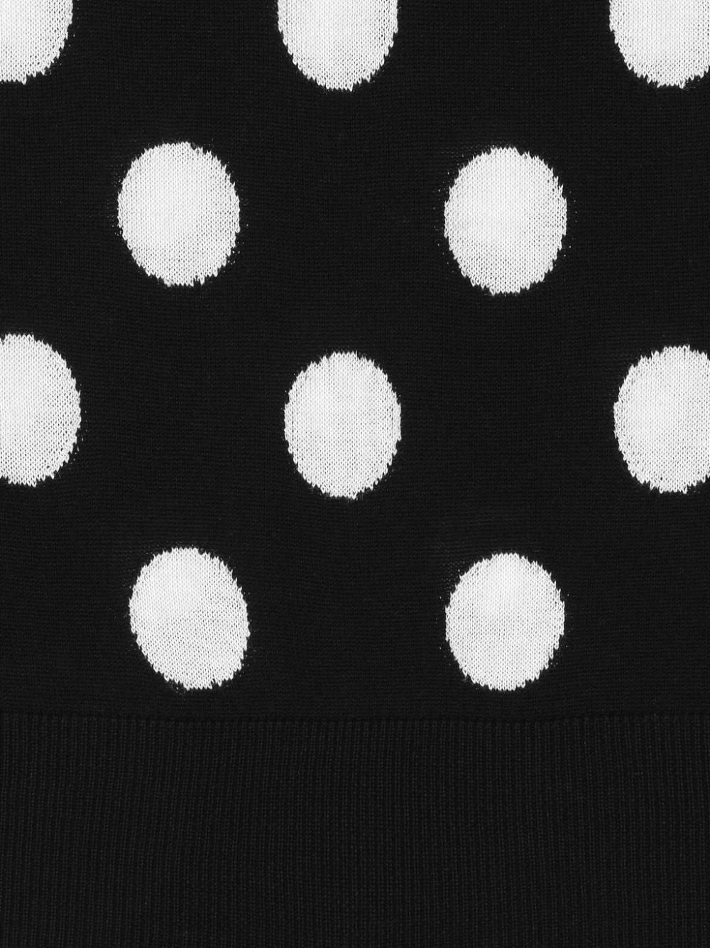 polka-dot knitted vest - 3
