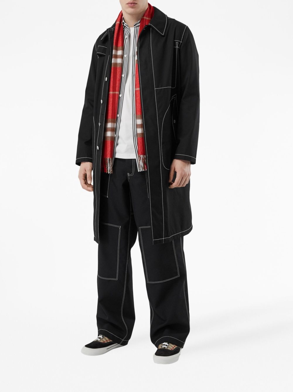 The classic check cashmere scarf - 8