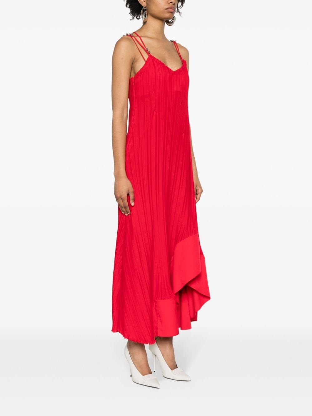 plissÃ©-effect dress - 3