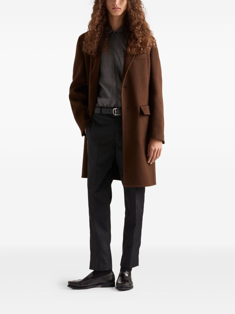 Prada concealed-fly trousers outlook