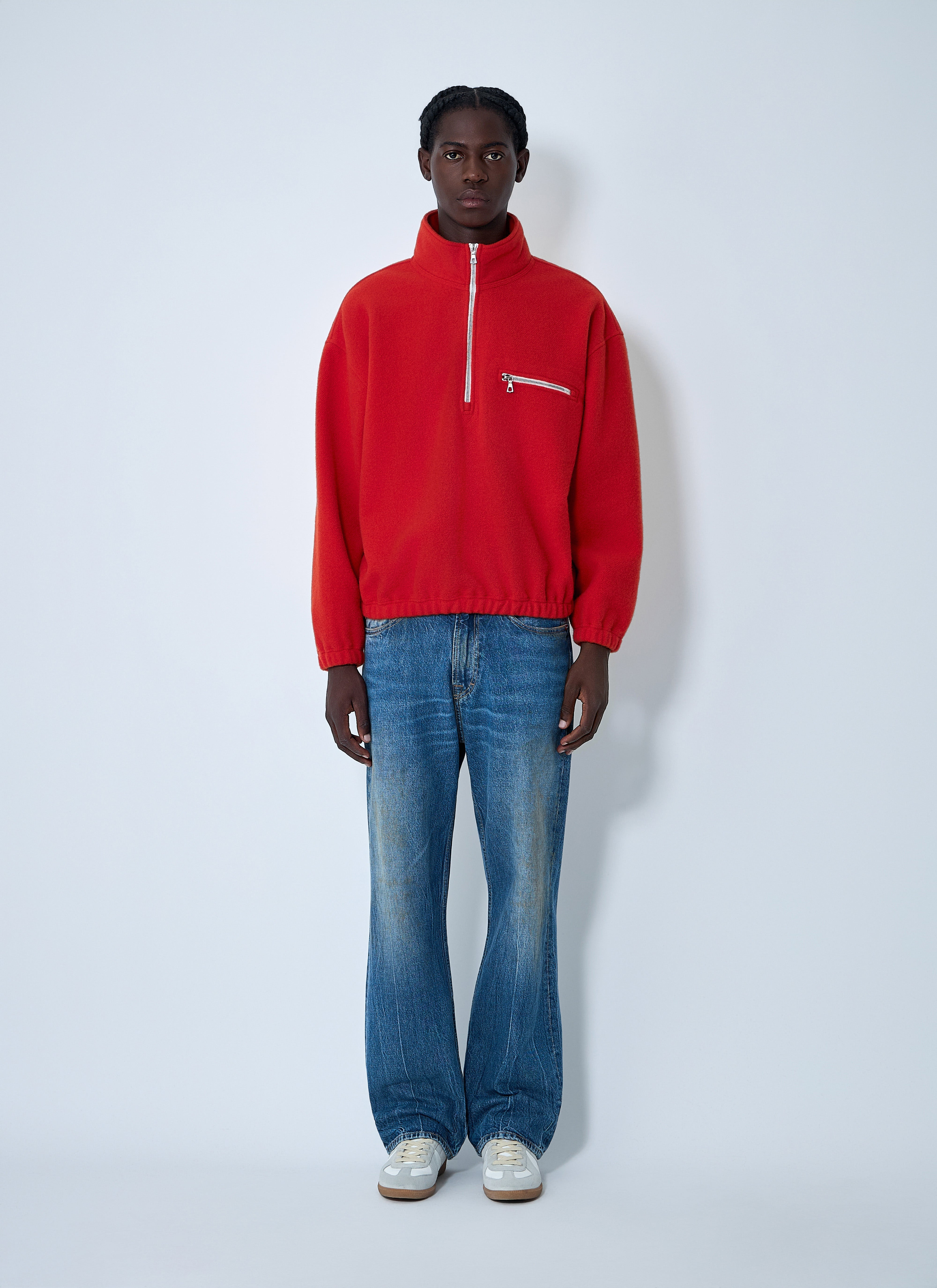 Rier Men Zip-Up Fleece Sweatshirt - 2