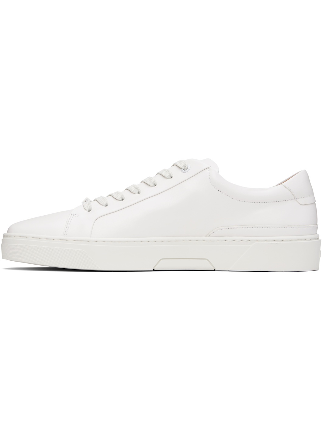 White Gary Leather Low-Top Sneakers - 3