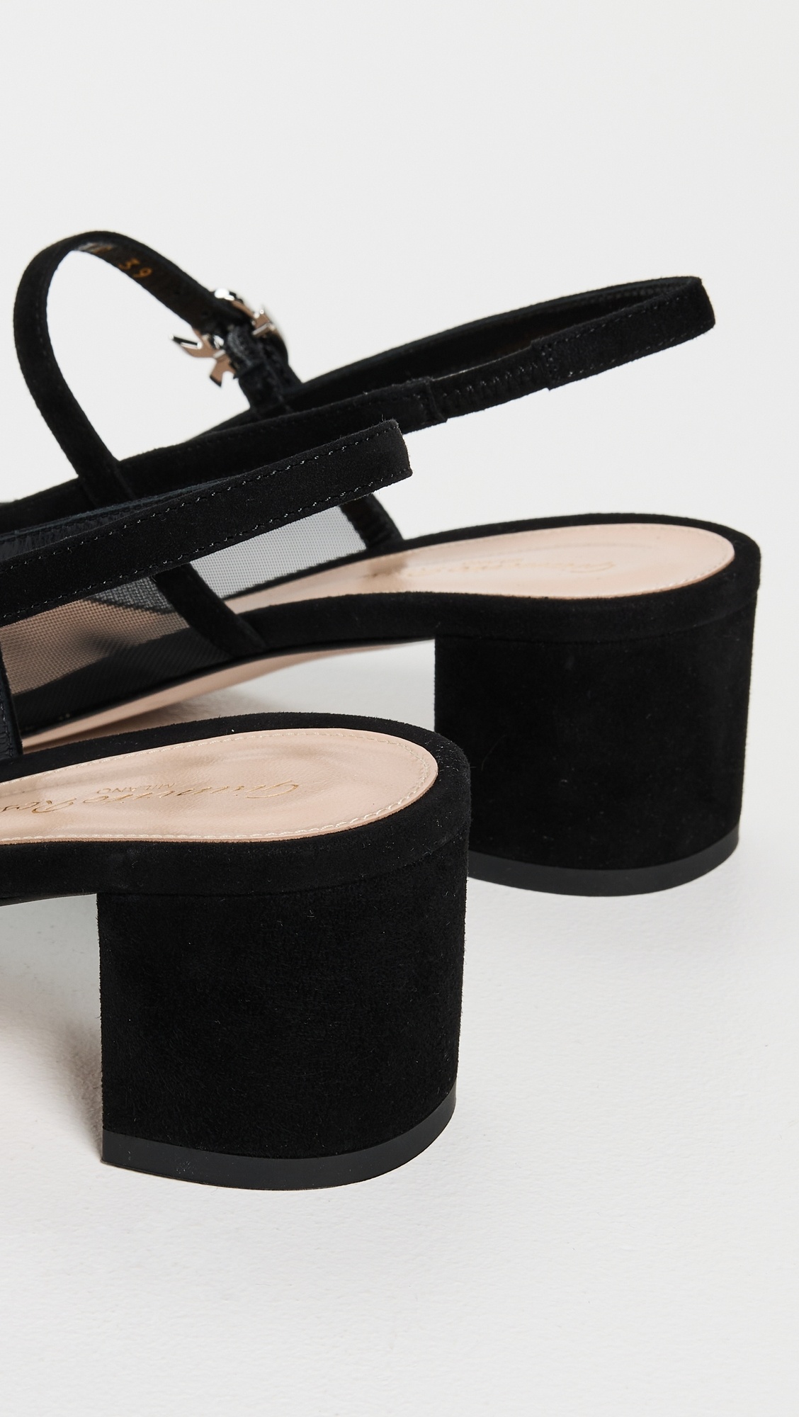 Francoise Rete Suede Trim Camoscio Heels - 3