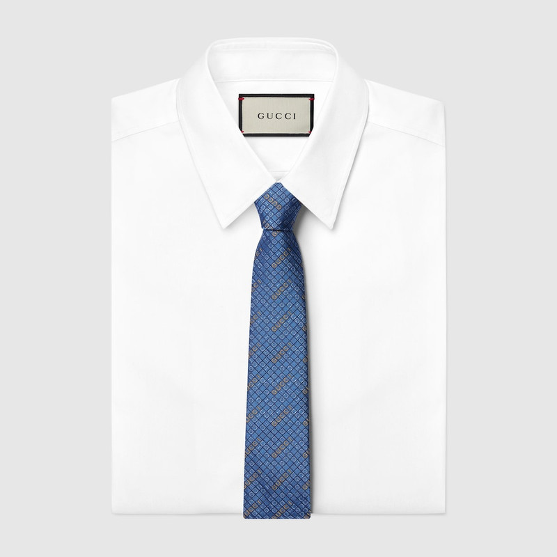 GUCCI Gucci silk jacquard tie outlook