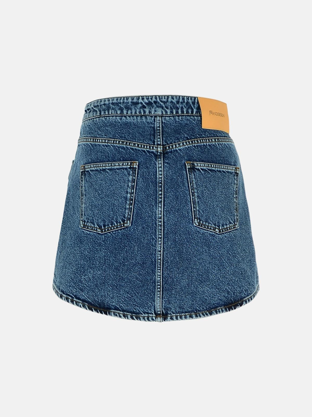 BLUE DENIM MINISKIRT - 3