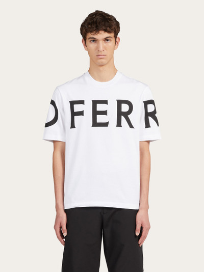 FERRAGAMO Short sleeved t-shirt with graphic logo outlook