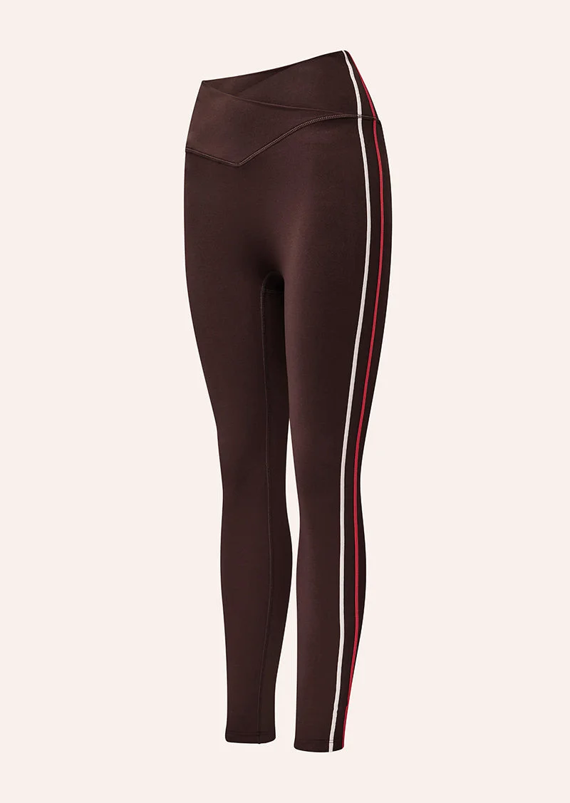 CLARITY FULL LENGTH LEGGING IN DARK PLUM - 1