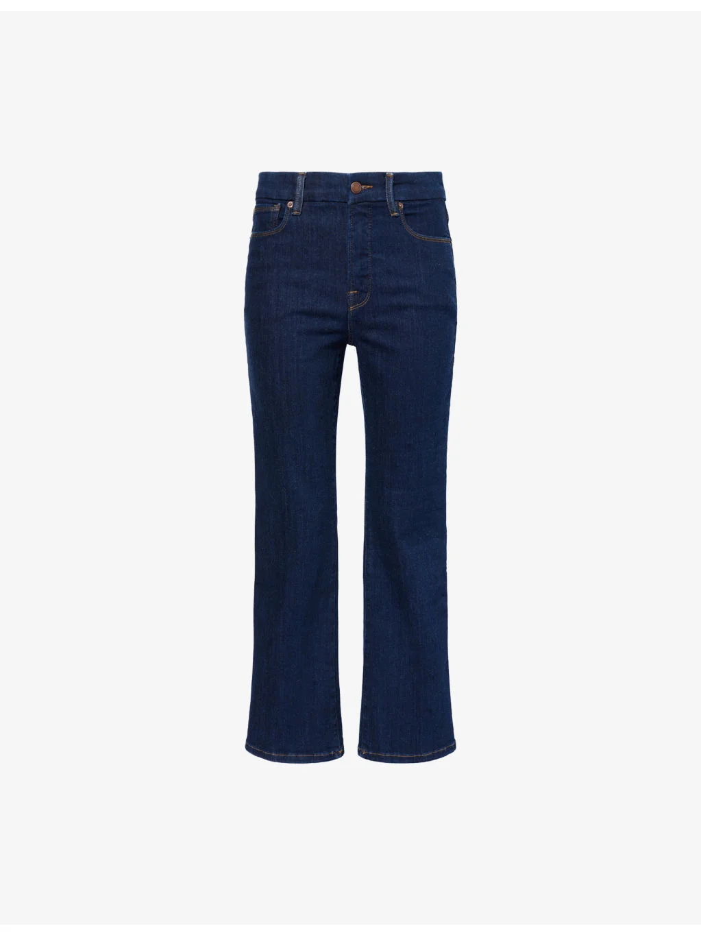 Good Legs Cropped Mini Boot-Cut Denim Jeans - 1