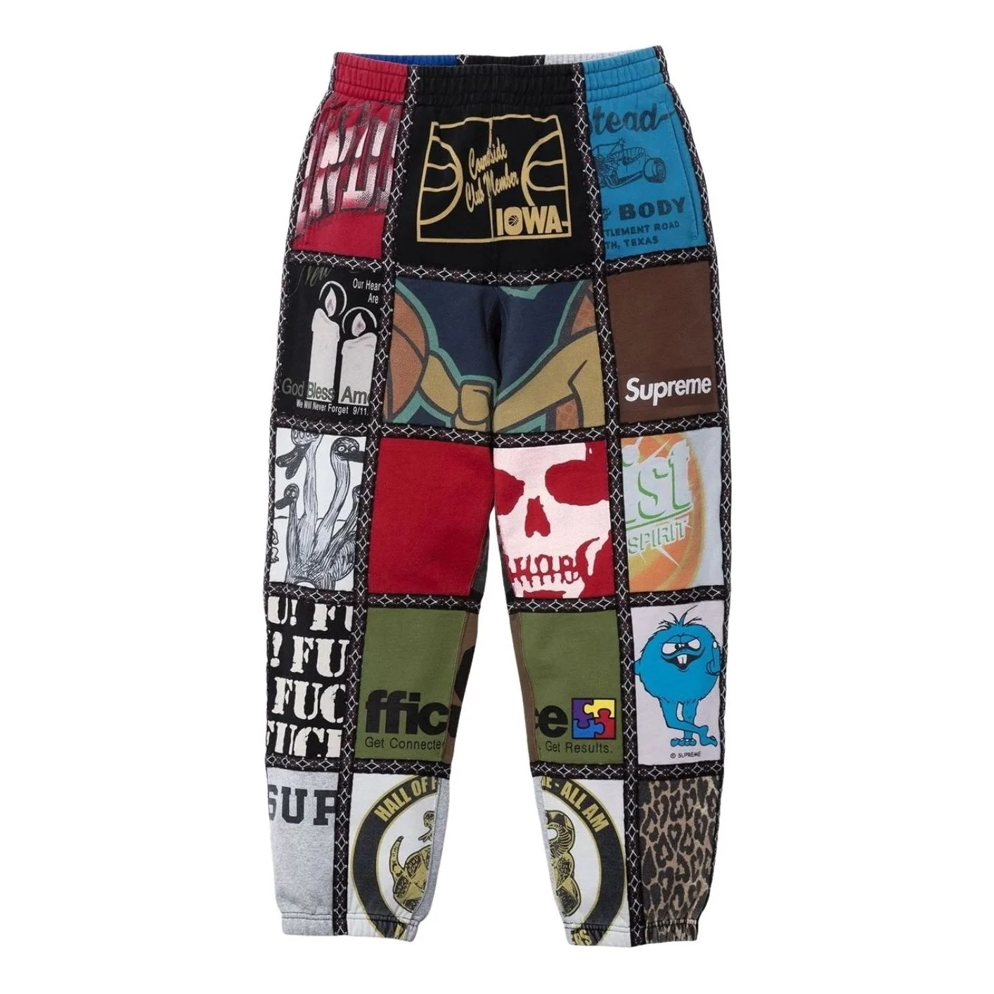Supreme FW25 x Number (N)ine Patchwork Sweatpant 'Multi' FW25P65-MULTICOLOR - 1