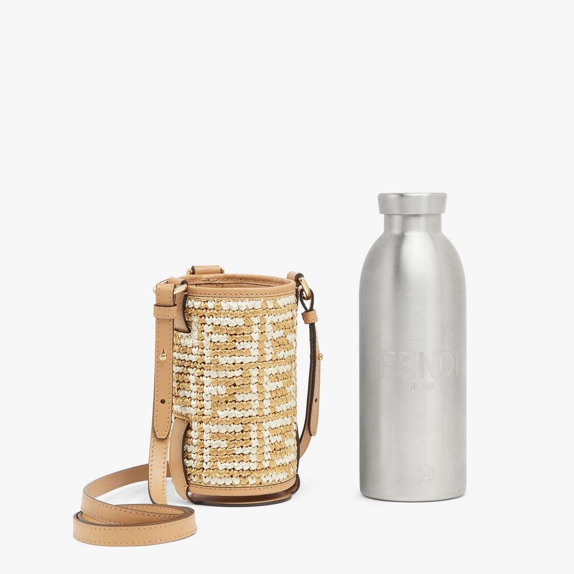 Flask made in collaboration with 24Bottles®. The flask, with a branded FF stopper, is made of stainl - 2