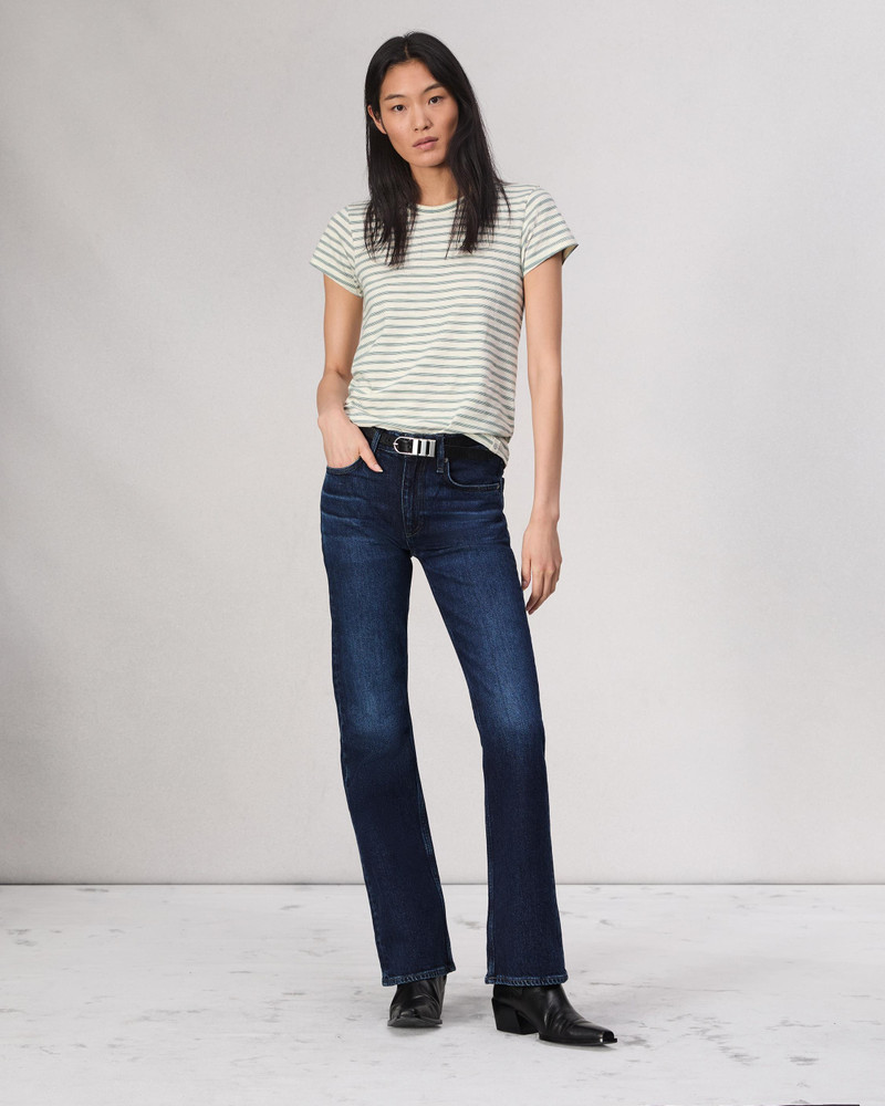 rag & bone The Slub Striped Tee outlook
