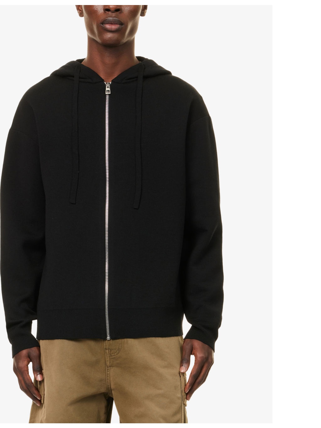 Logo-Embroidered Zip-Up Stretch-Wool Hoody - 3