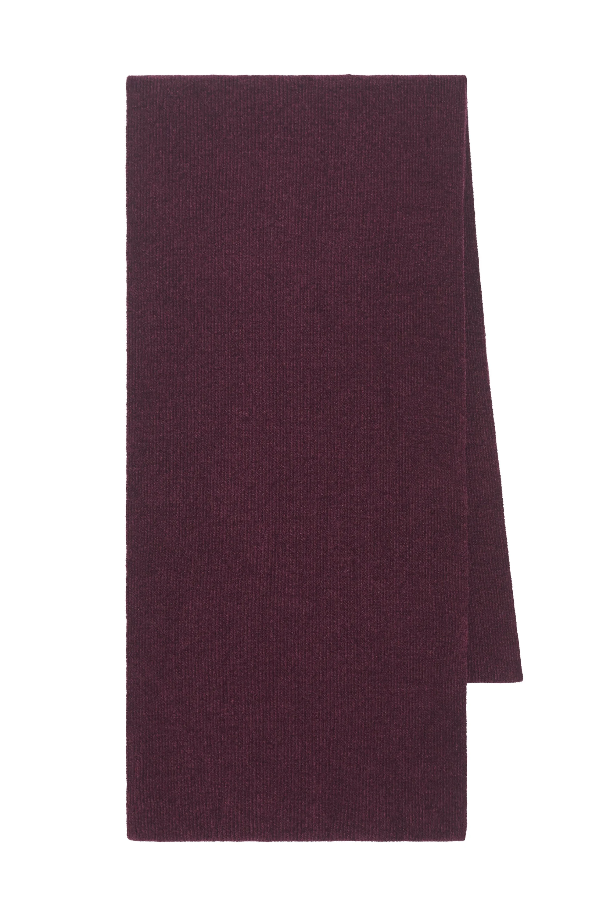 Solus Knit Scarf in Plum Silk - 1