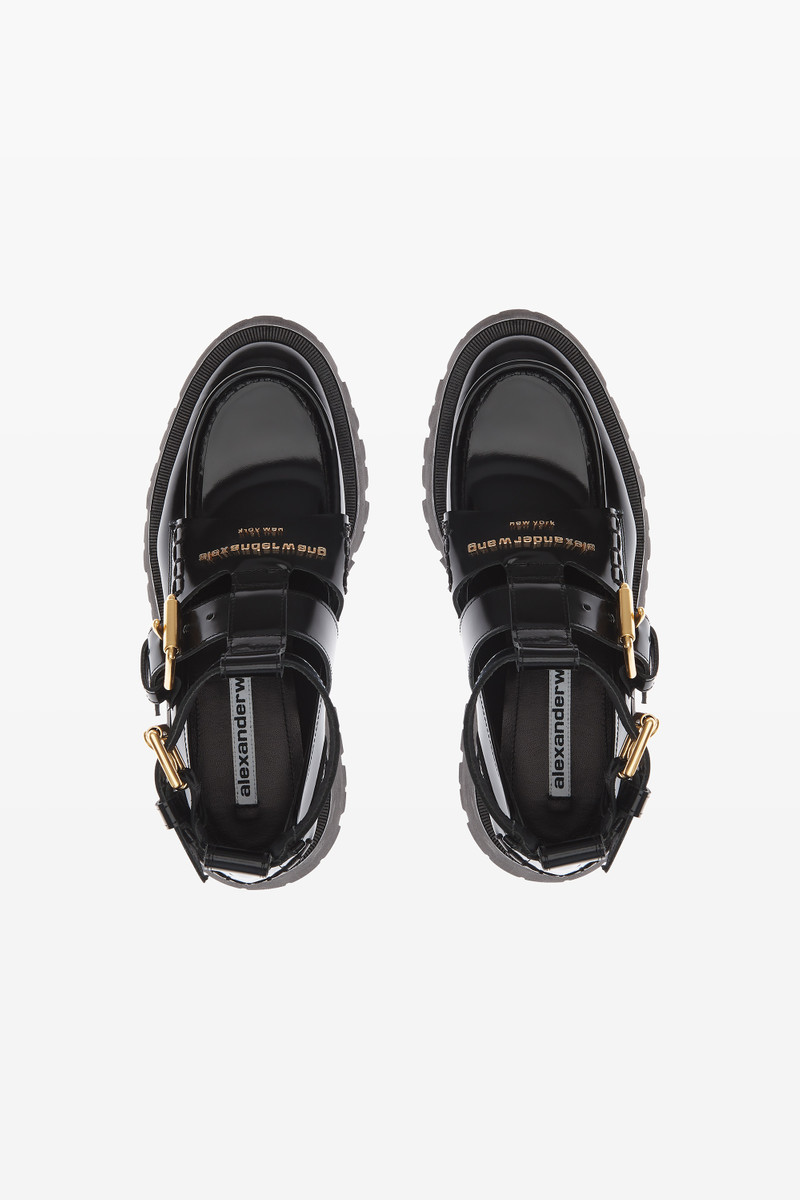 carter box calf  ankle strap boot 6