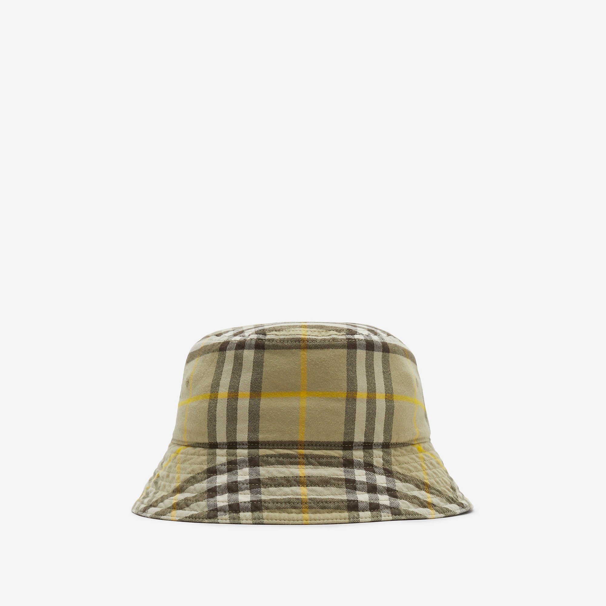 Check Cotton Bucket Hat - 1