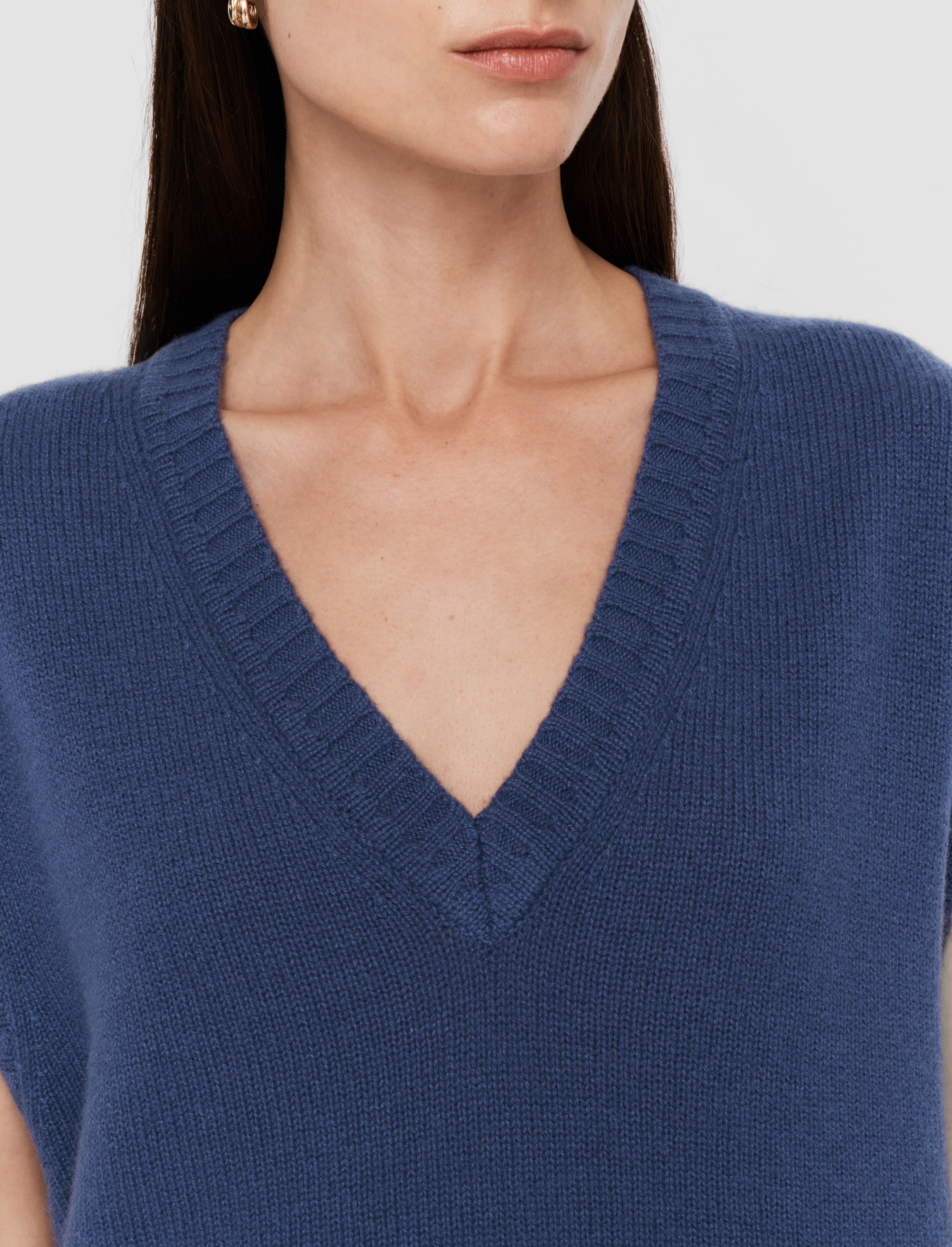 Open Cashmere Vest - 5