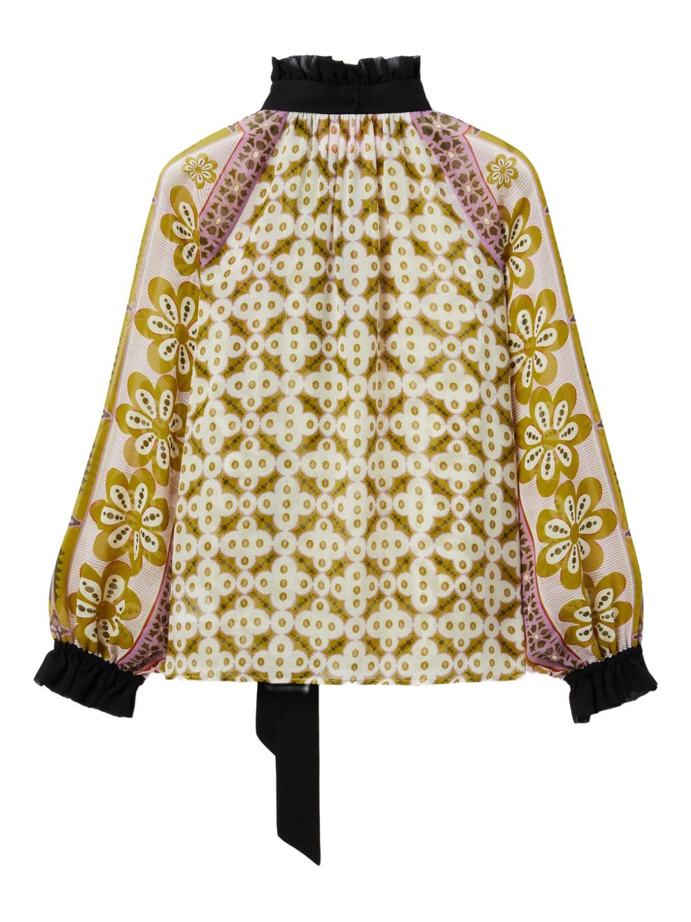 Cerere ruffled high-neck blouse - 5