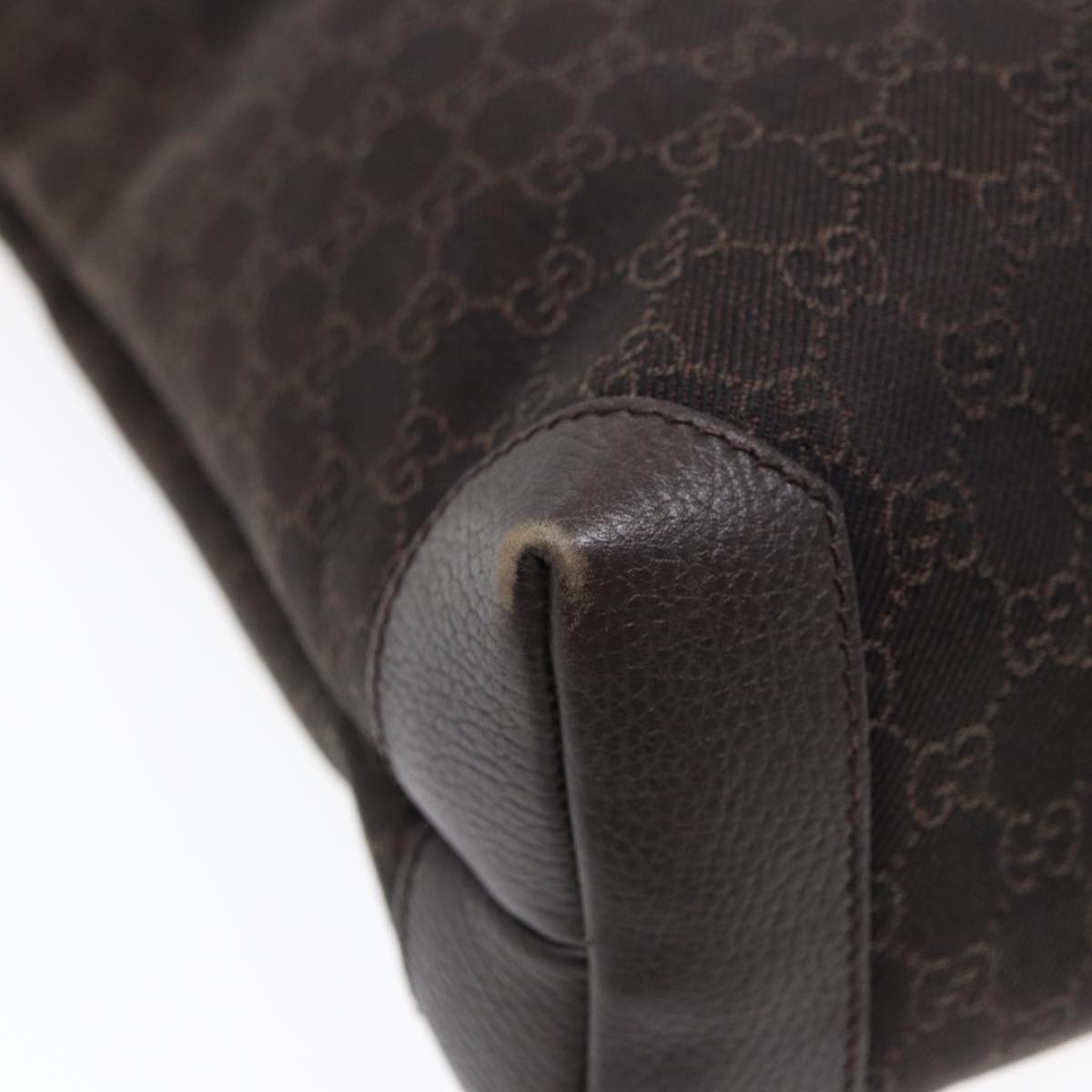 GUCCI GG Canvas Tote Bag Outlet Brown Silver - 13
