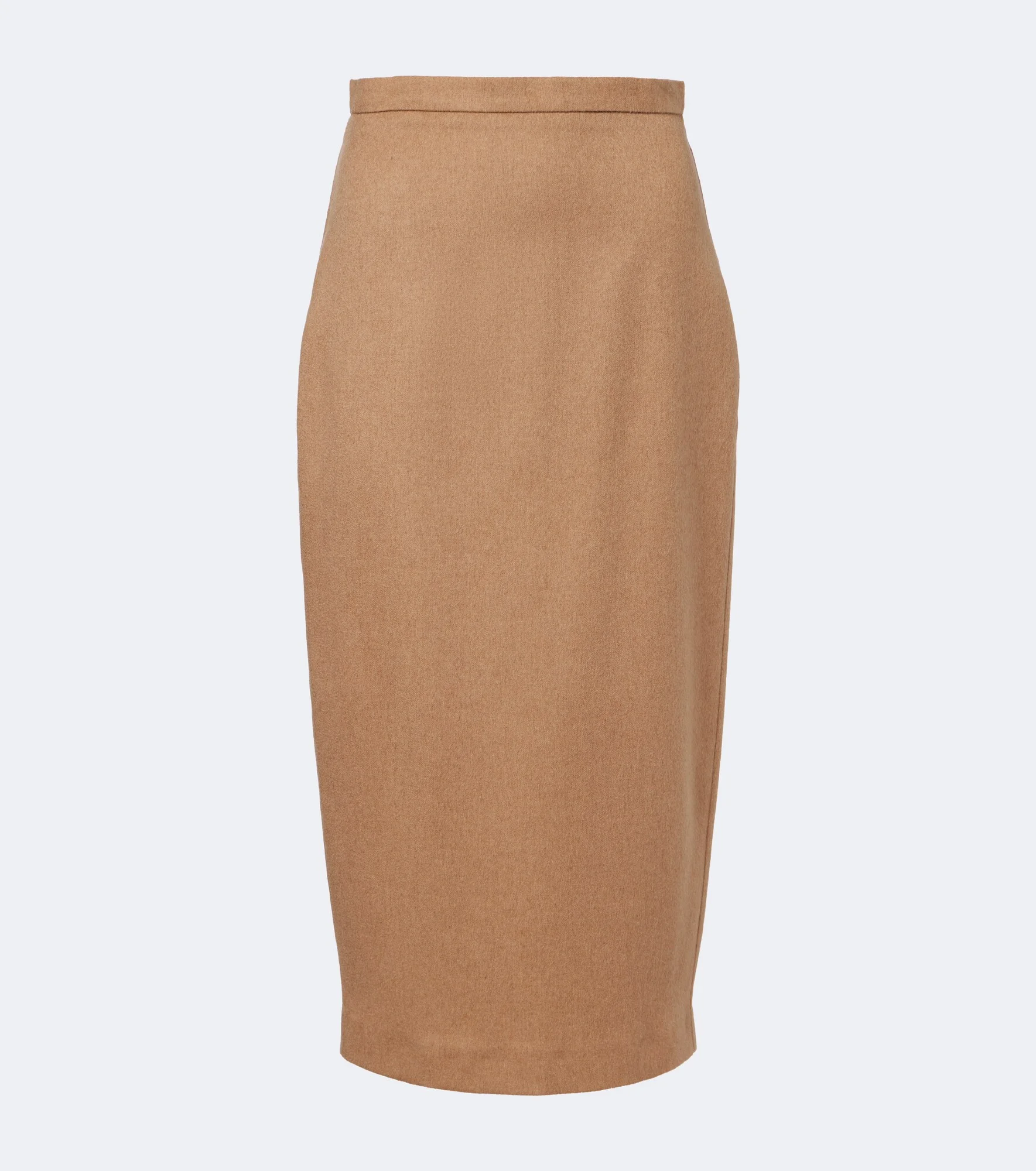 Camel hair midi skirt - 1