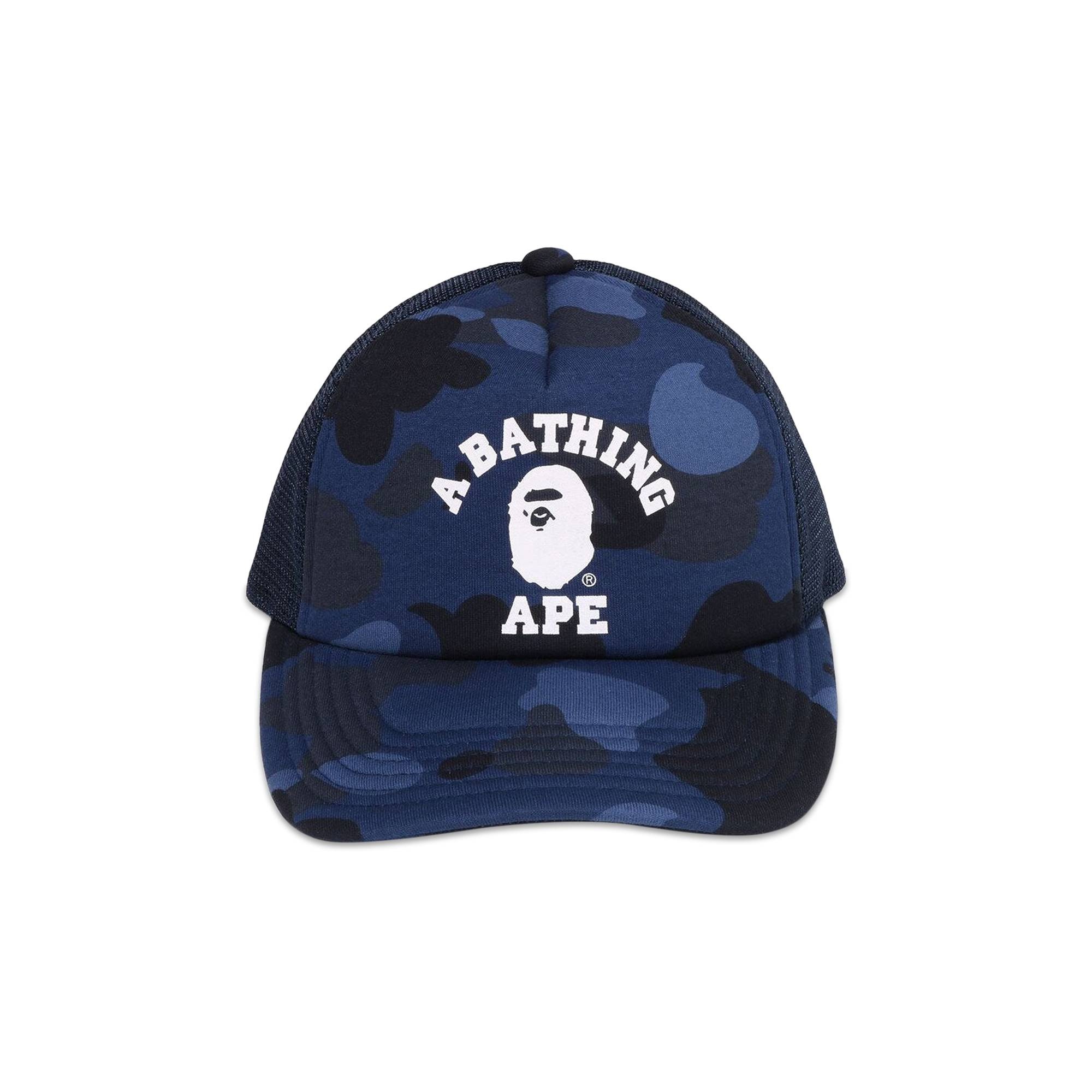 BAPE Color Camo College Mesh Cap 'Navy' - 2