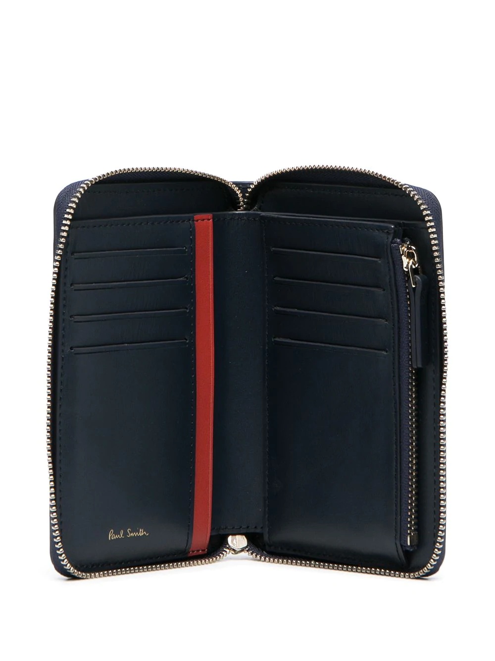 travel stamp zip-up wallet - 3