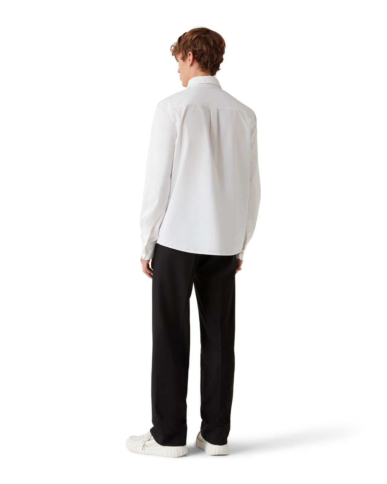 Pearl Diamond Patch Cotton Shirt | Casablanca Paris - 3