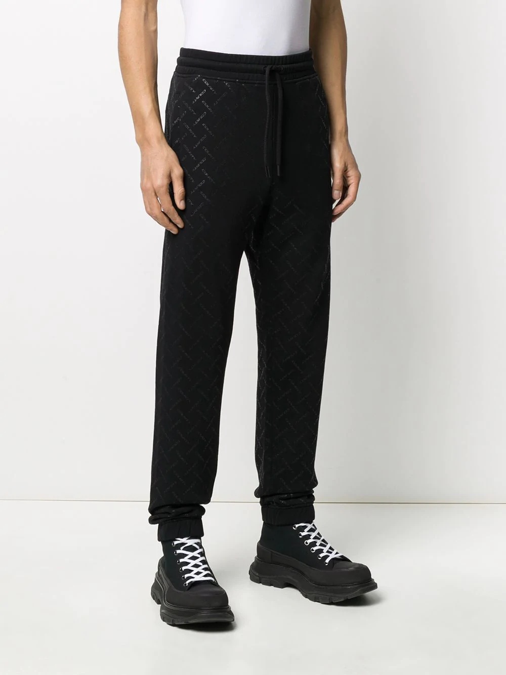 multi logo print track pants - 3