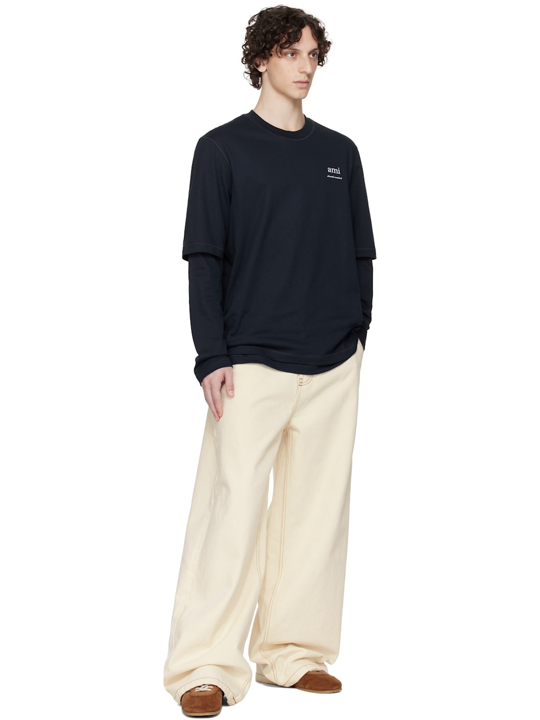 Navy Long Sleeves T-shirt - 4