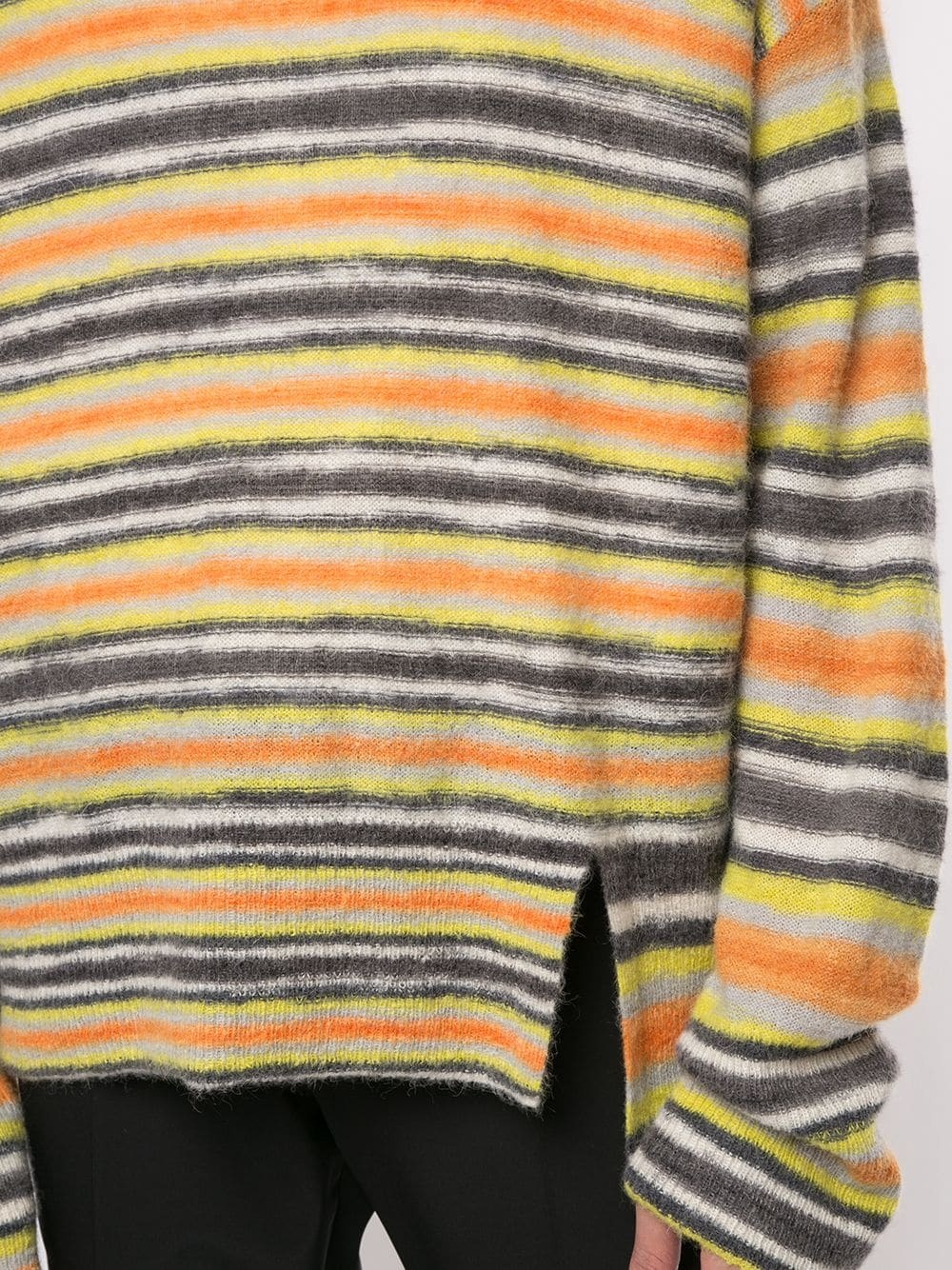 split-hem striped sweater - 5