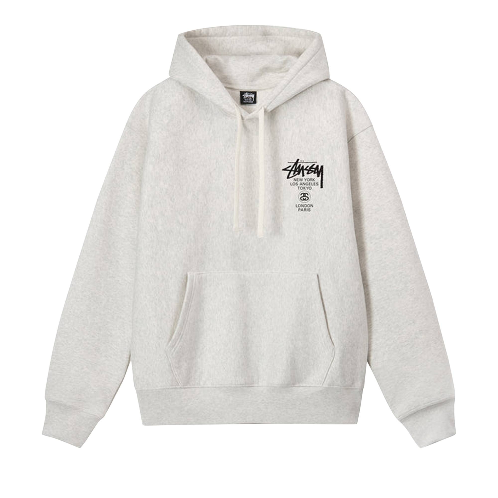 Stussy World Tour Hoodie 'Ash Heather' - 1