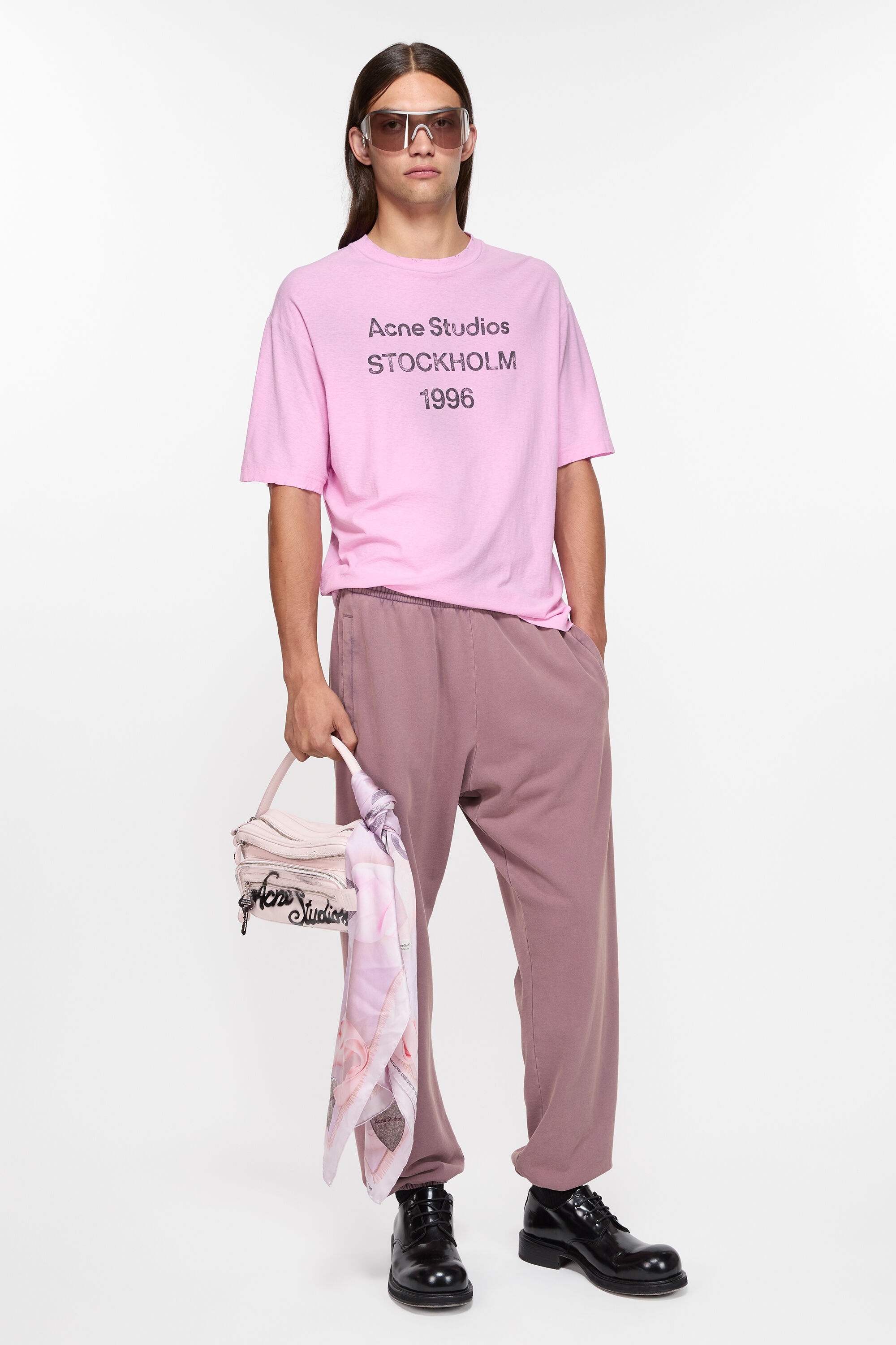 Cotton sweatpants - Plum purple - 4