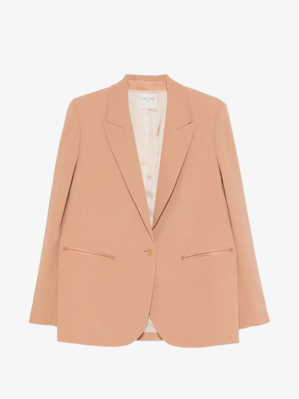 single-breasted peak-lapel blazer - 1