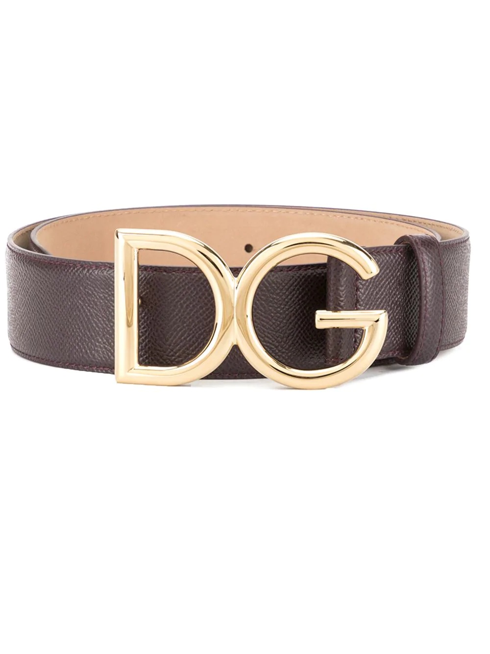 branded buckle belt - 1