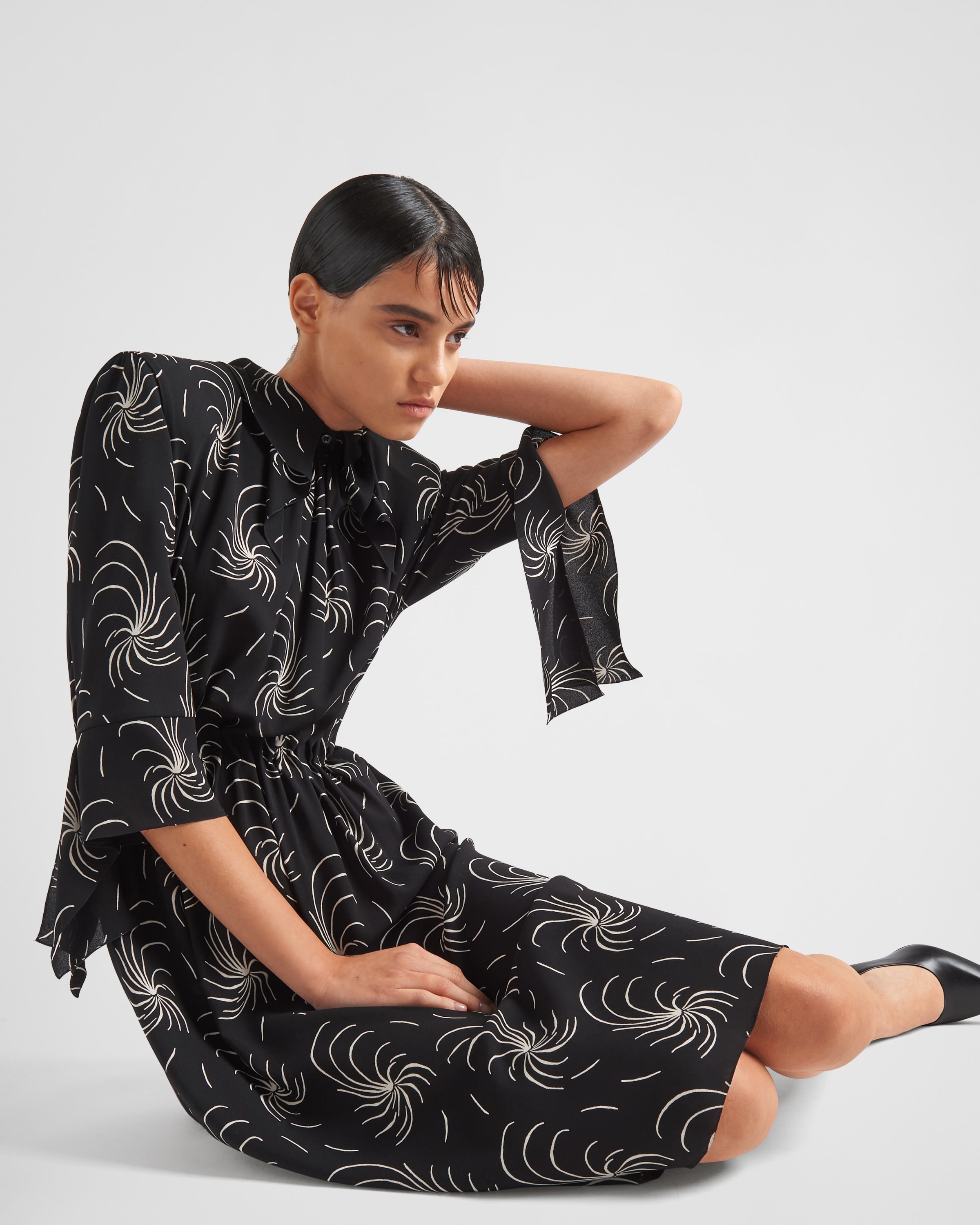 Prada Printed sablé dress | REVERSIBLE