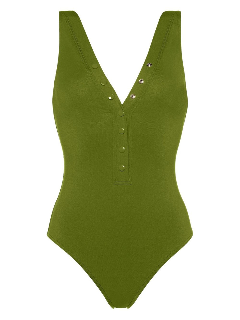 Icône V-neck press-stud swimsuit 1