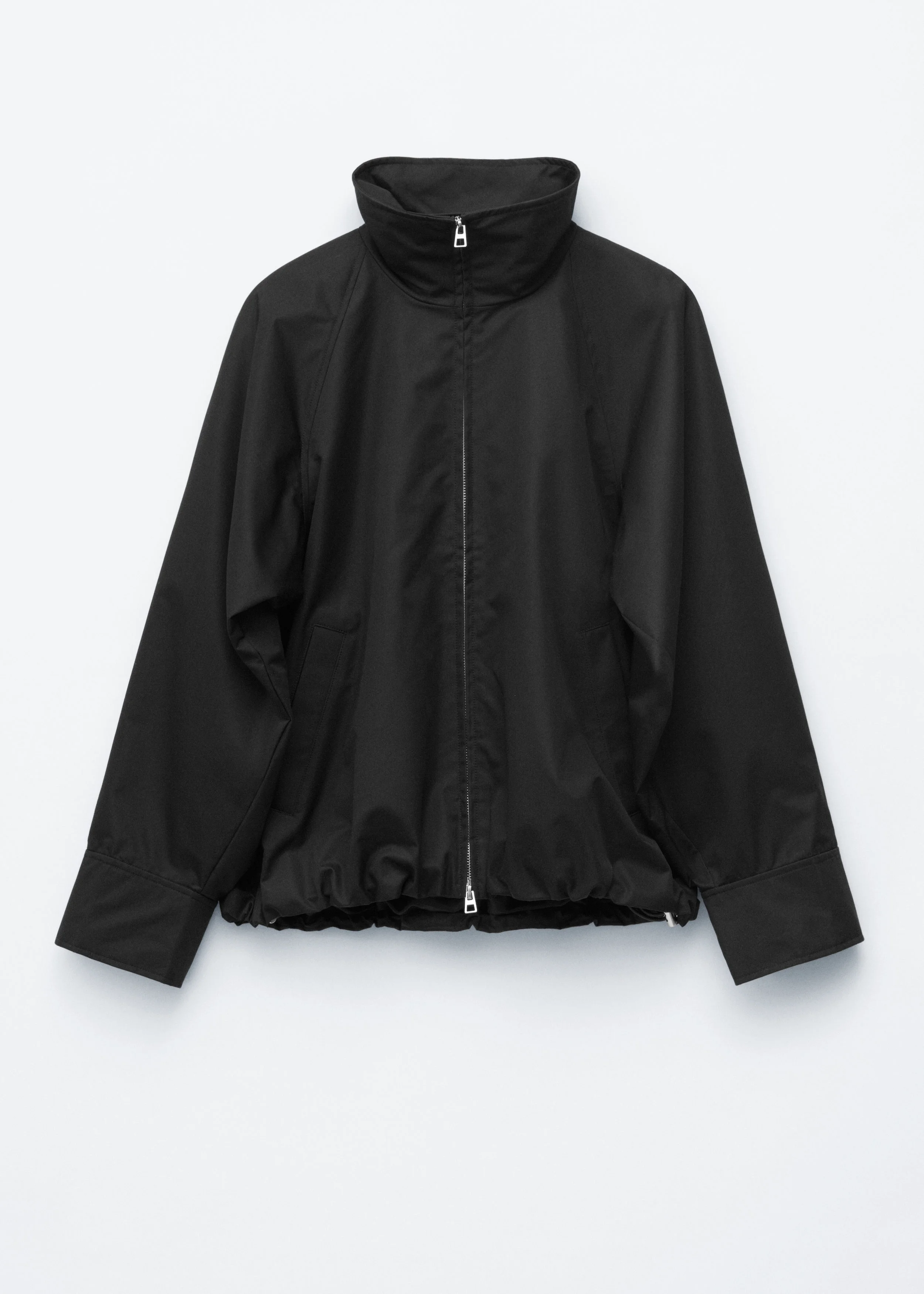 Zip-Up Twill Jacket - 1