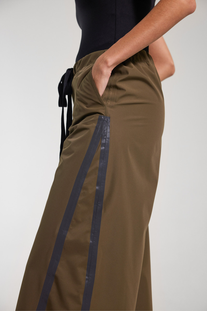 Karla Trousers Tape Matte Green Green 4