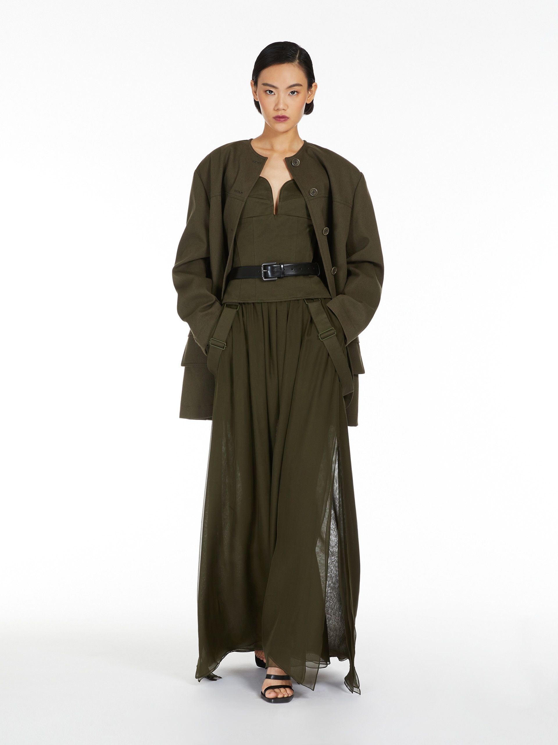 【送料&関税込】Max Mara Recital Jacket Max Mara RECITAL Cotton shirt jacket | REVERSIBLE