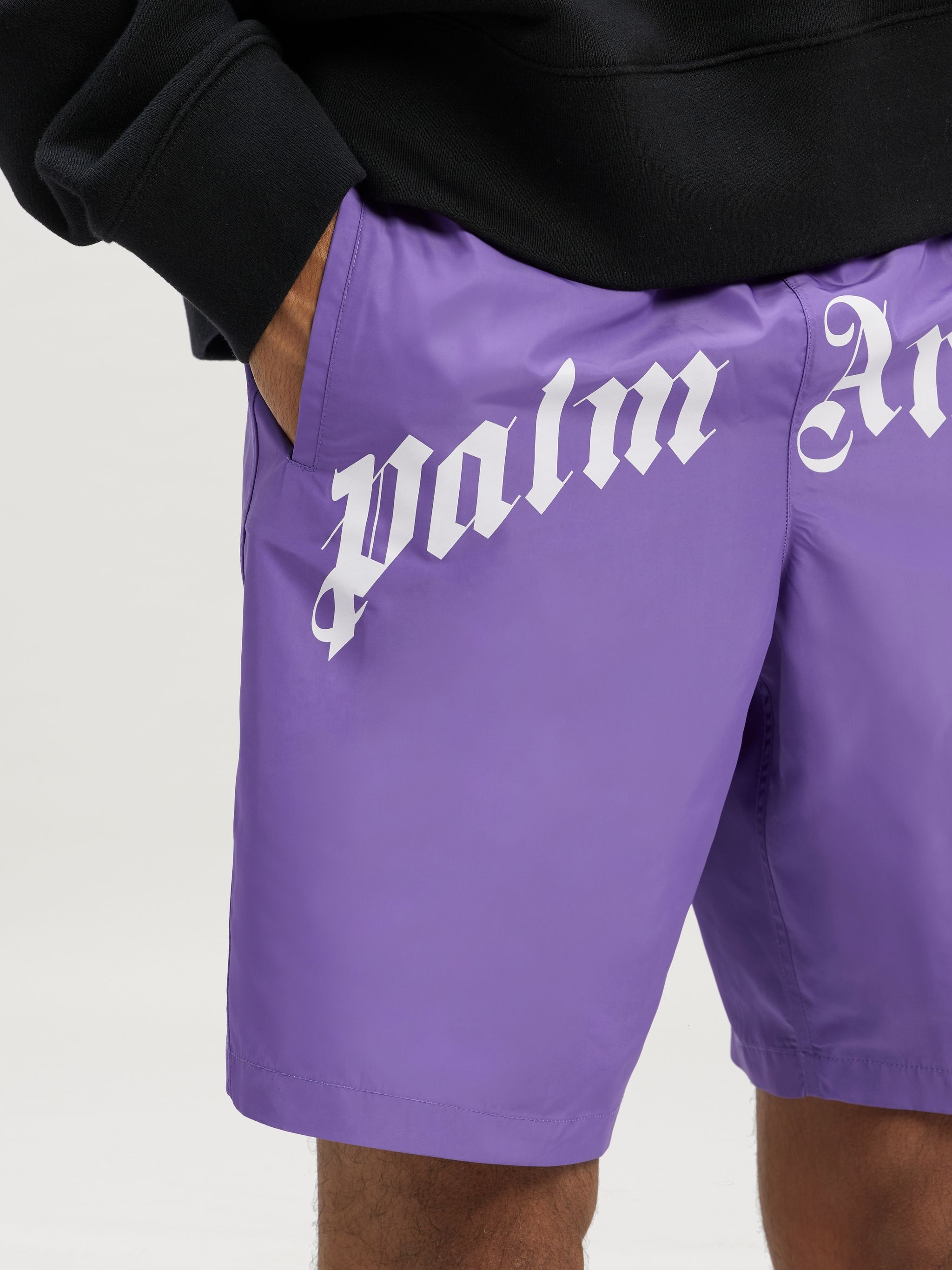 Curved Logo Swim Short - 6