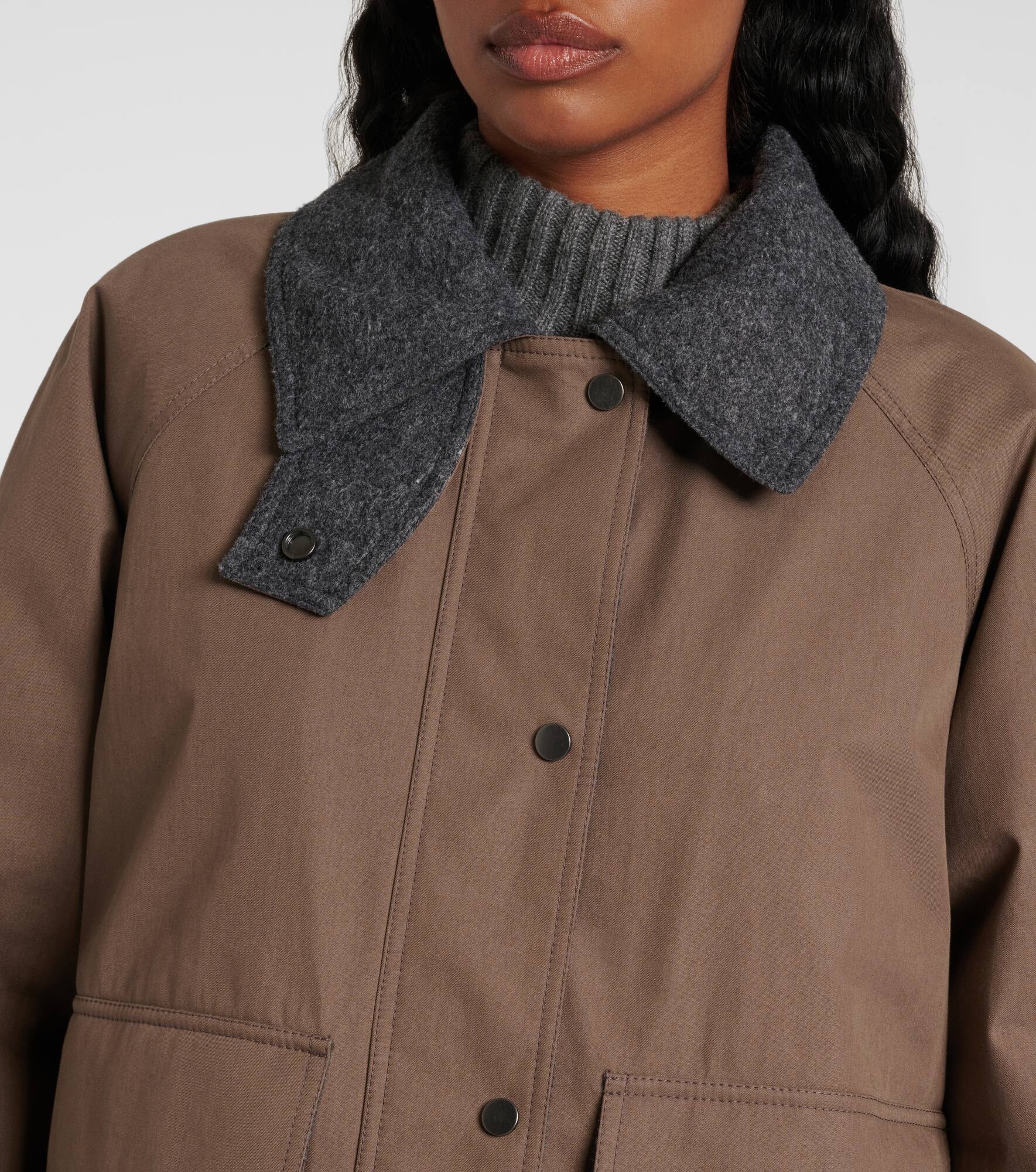 Cotton-blend jacket - 4