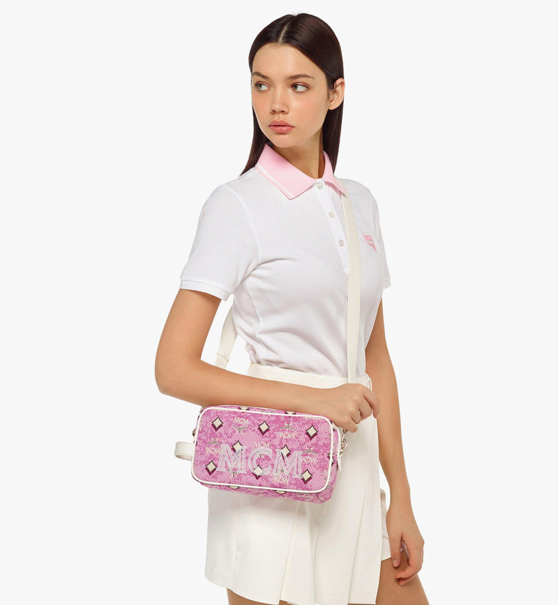 MCM Golf in the City Toiletry Bag in Vintage Monogram Jacquard outlook