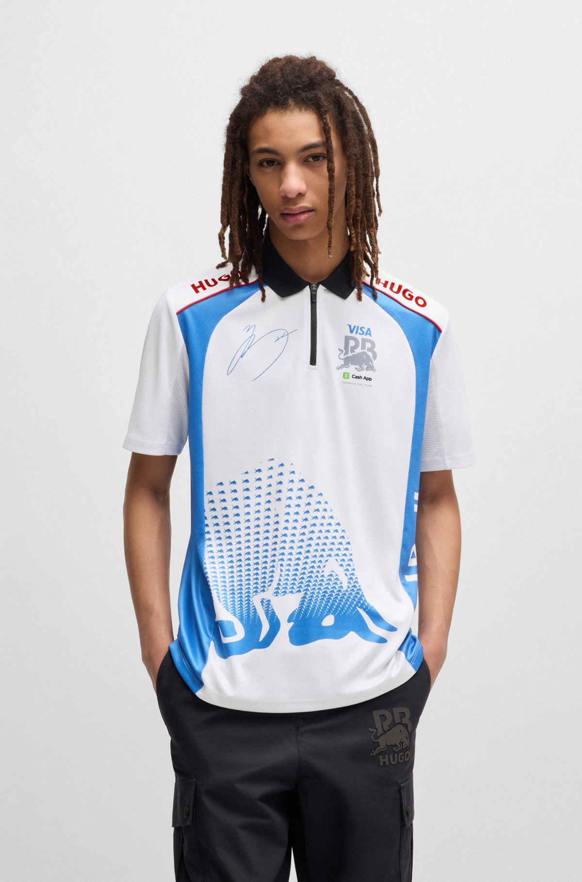 HUGO X VCARB POLO SHIRT WITH YUKI TSUNODA ARTWORK - 2