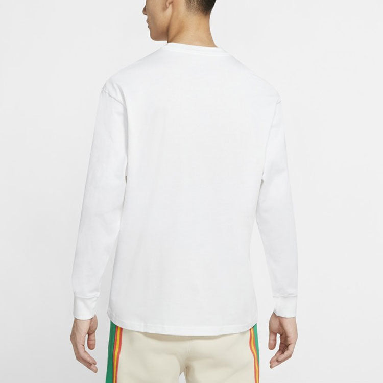 Air Jordan Sport Dna Logo Casual Sports Round Neck Pullover White CT3668-100 - 4