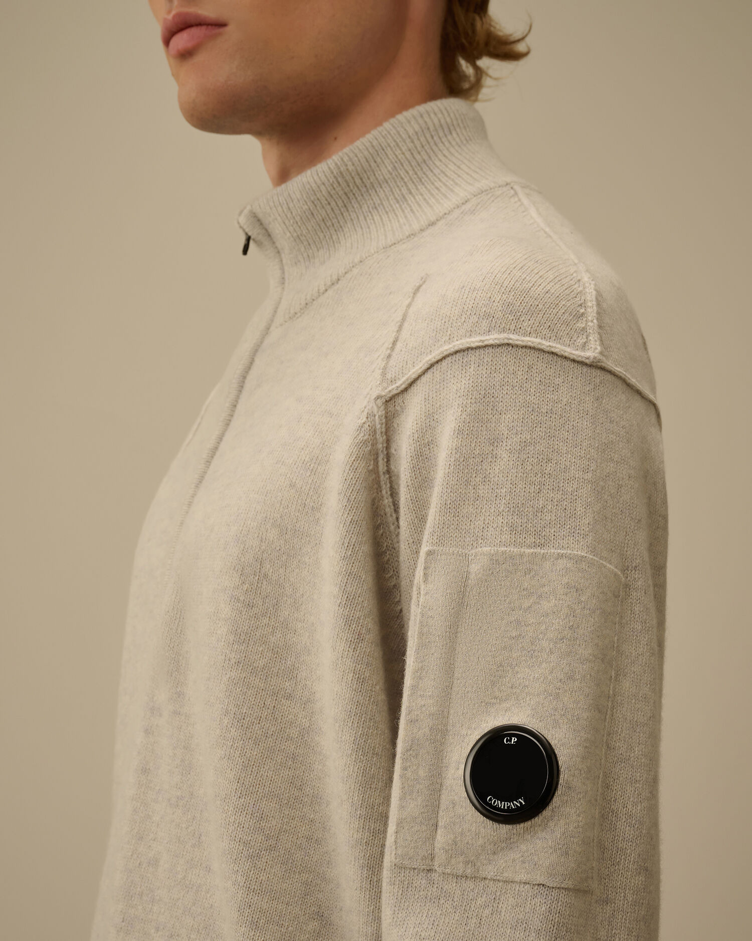 Lambswool GRS Half Zip Sweater - 5