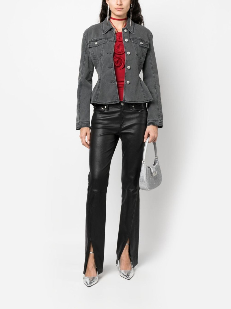 MAGDA BUTRYM fluted denim jacket outlook