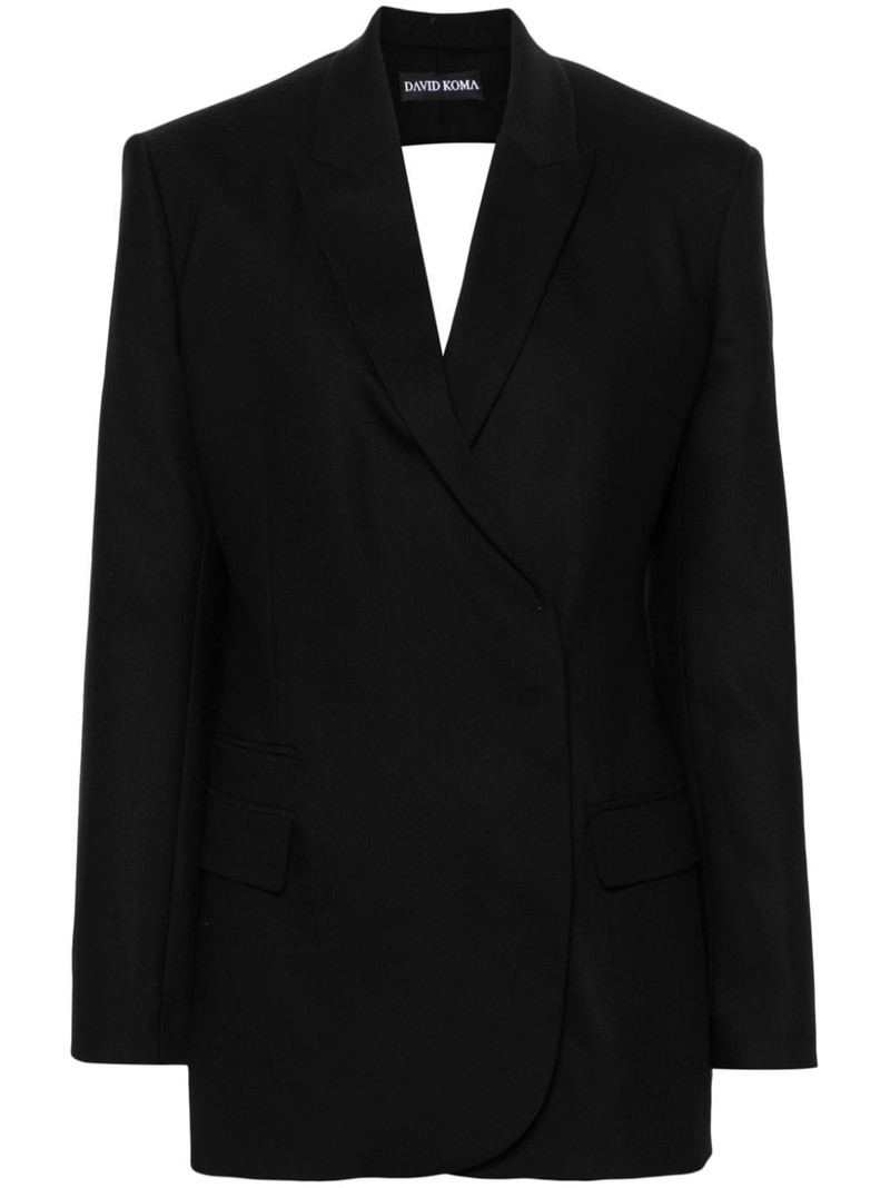 cut-out detail tailored blazer 1