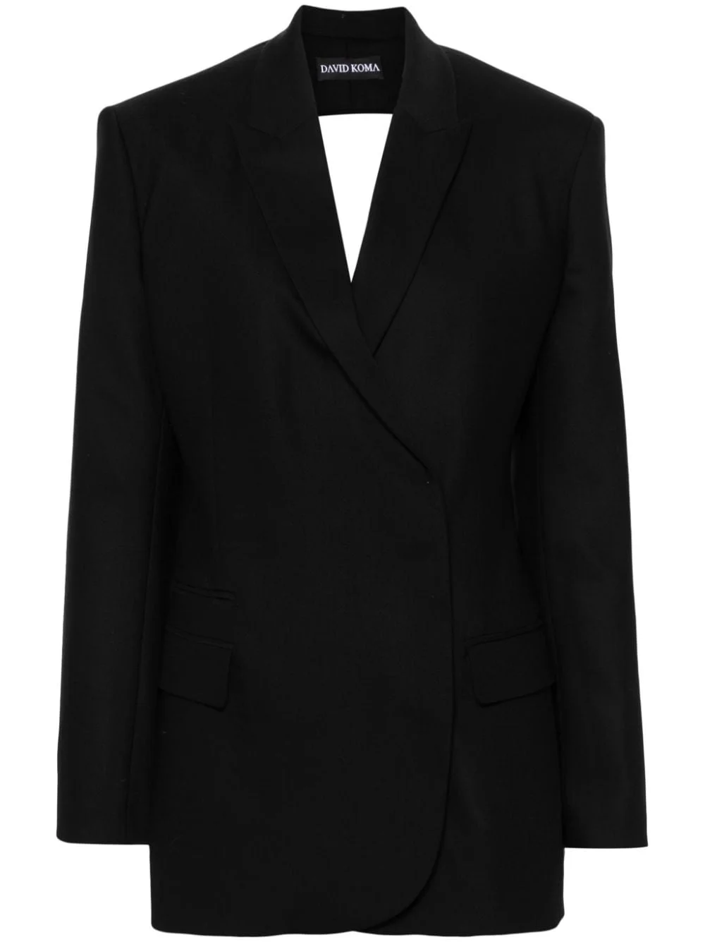 cut-out detail tailored blazer - 1