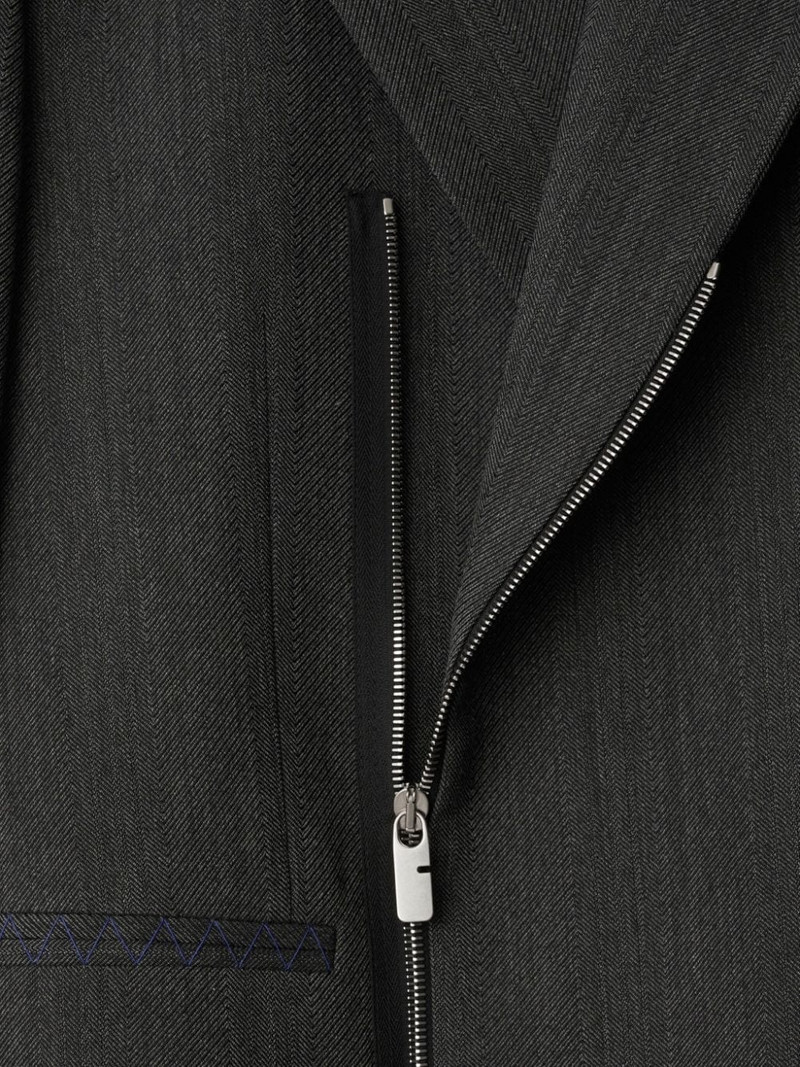 zip-up wool blazer 6
