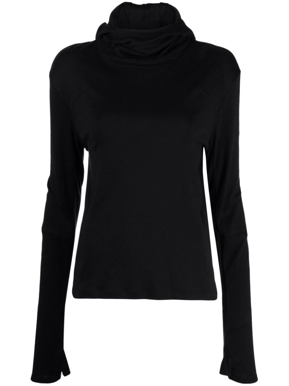 UNDERCOVER hooded long-sleeve cotton-blend top | farfetch | REVERSIBLE